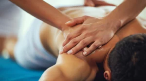 massage therapy on shoulder